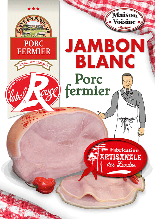 Demi-Porc avec jambon entier cru – Boucherie & Jambons Lesouëf
